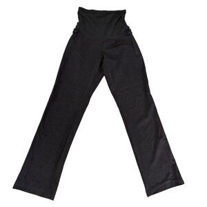 MOTHERHOOD MATERNITY DRESS PANTS STRAIGHT STRETCH BROWN SIZE M PULL-ON